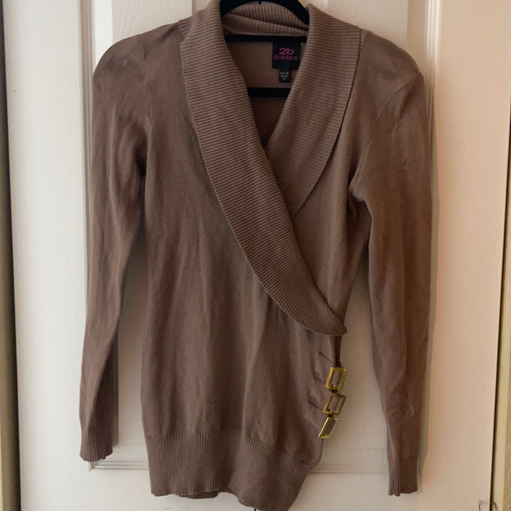 Cowl neck style sweater top